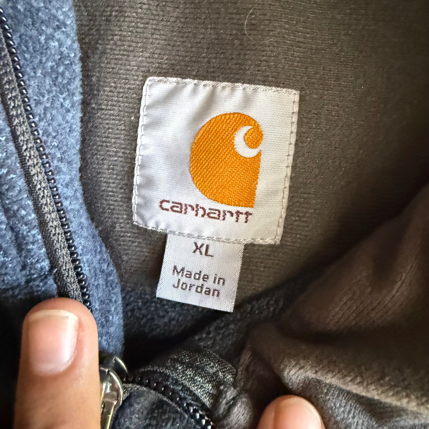 Vintage 00s Carhartt Fleece Zip up - XL