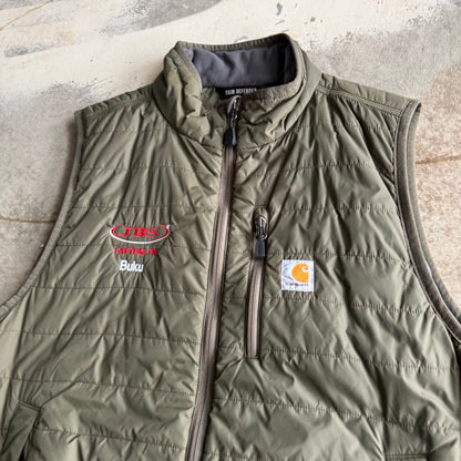 Green Carhartt Puffer Vest - L