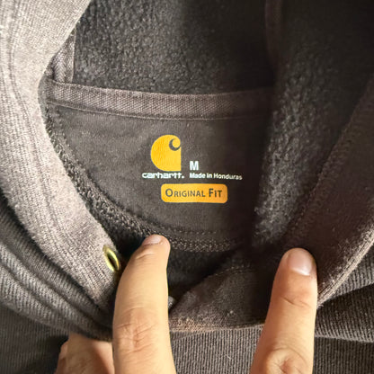 Vintage Brown Carhartt Hoodie - M