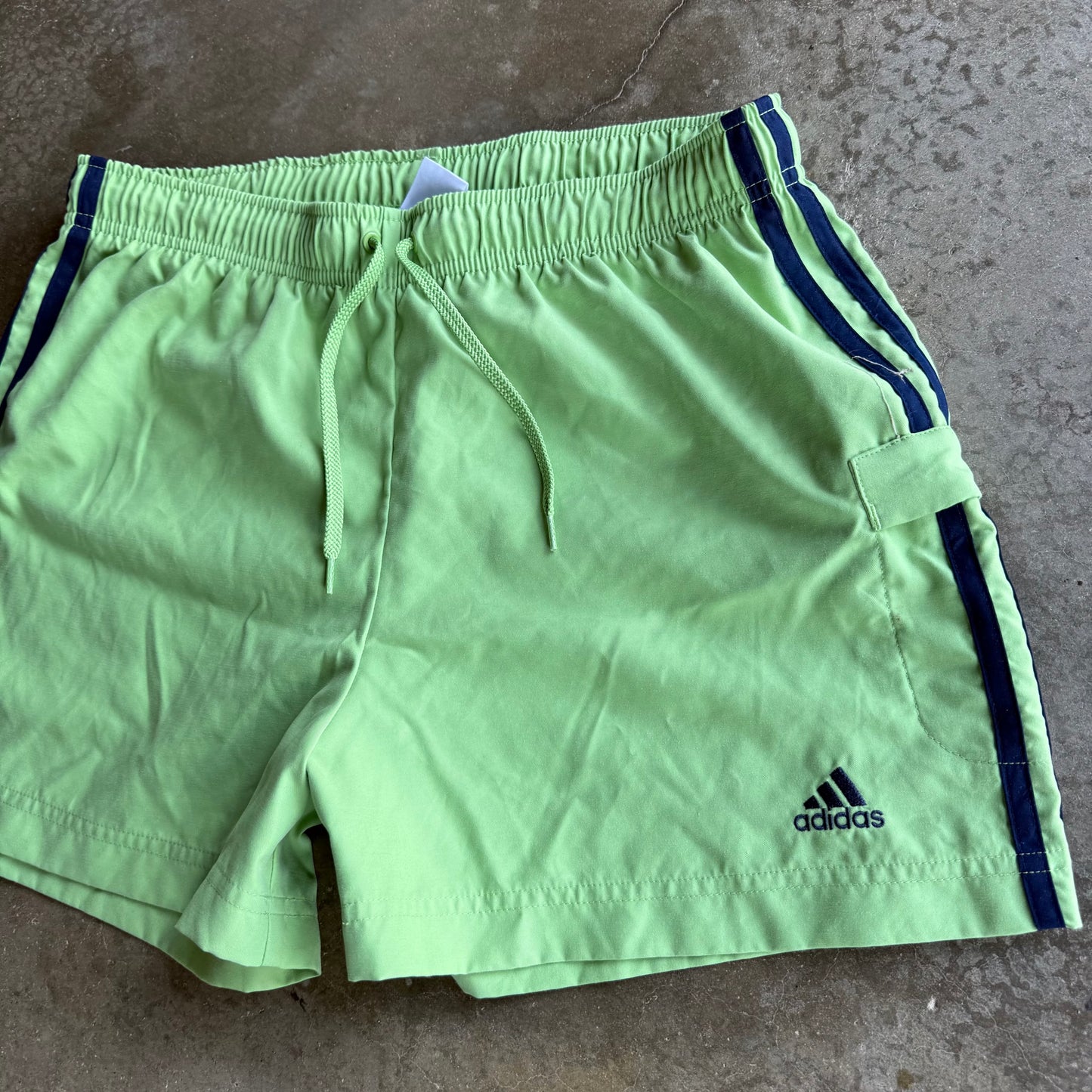 Vintage Green Adidas Track Shorts - L