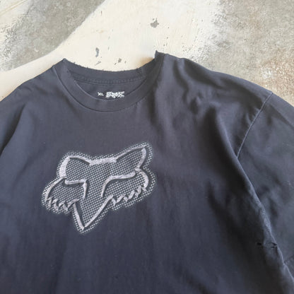 Faded & Distressed Fox Racing Tshirt - XL