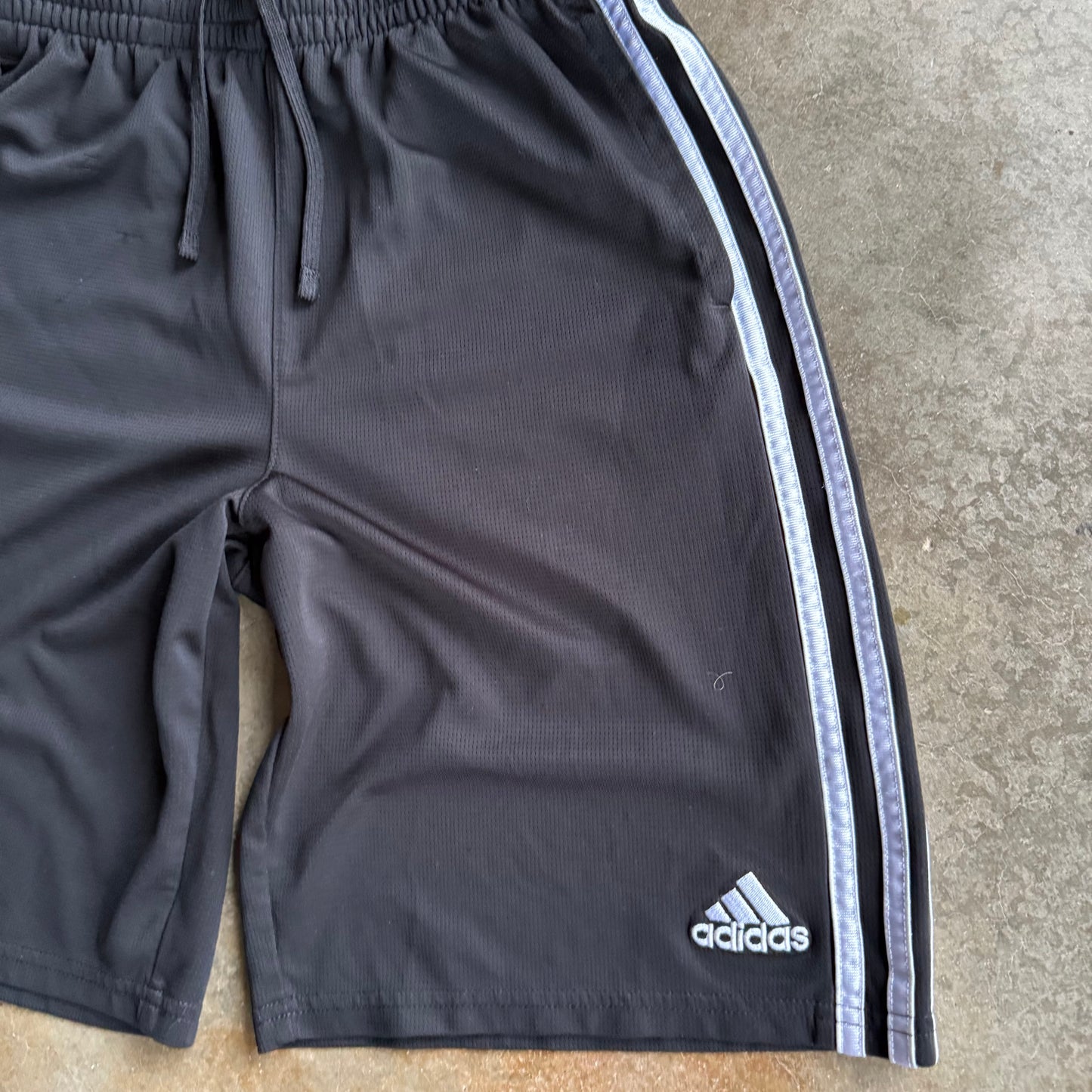 Vintage Black Adidas Track Shorts - L
