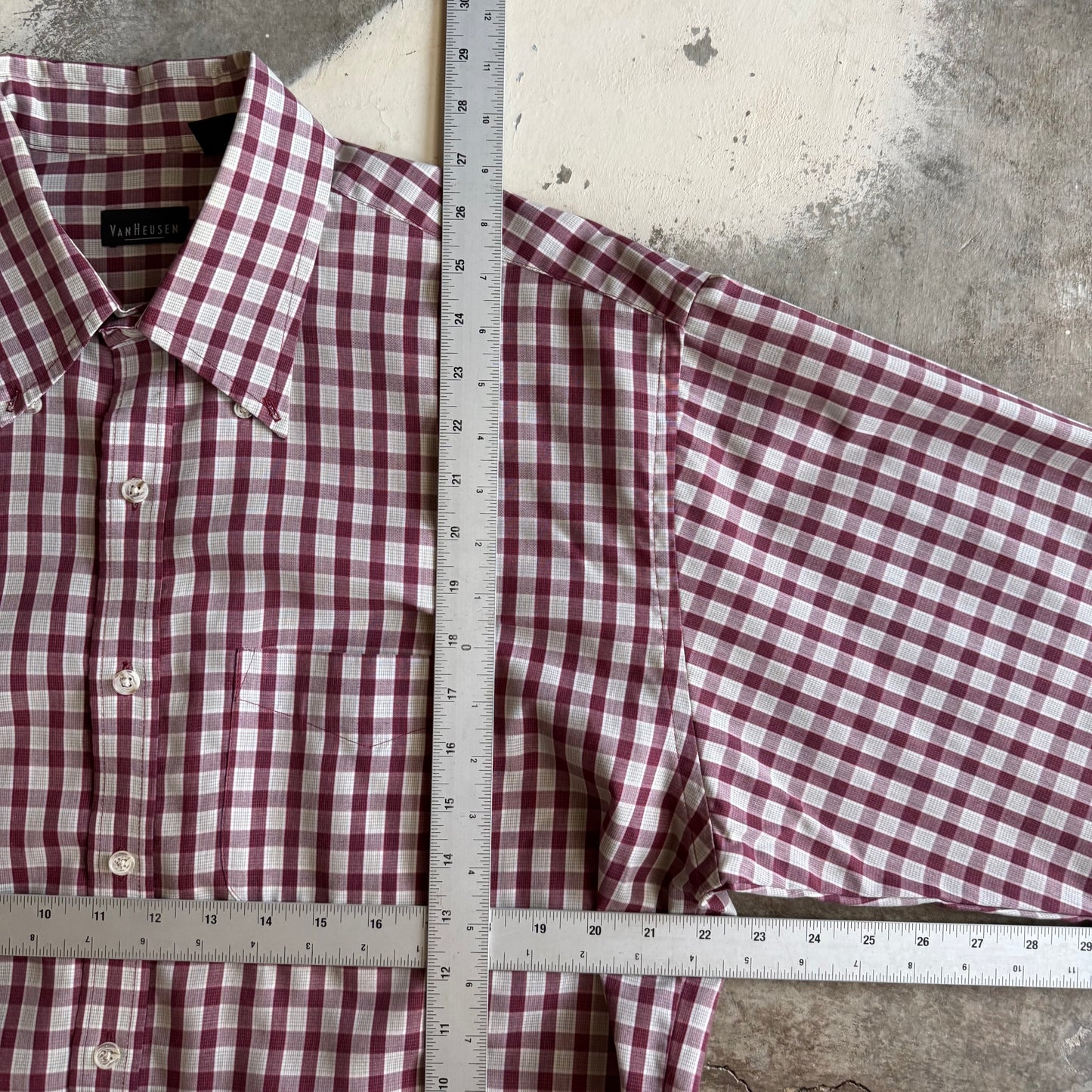 Vintage 00s Cropped Button Flannel - L