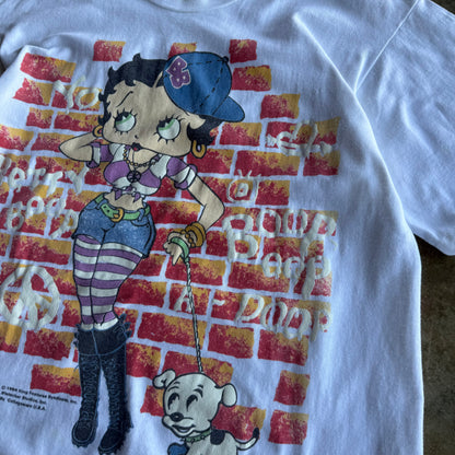 Vintage Brick Wall Betty Boop Tshirt - XL