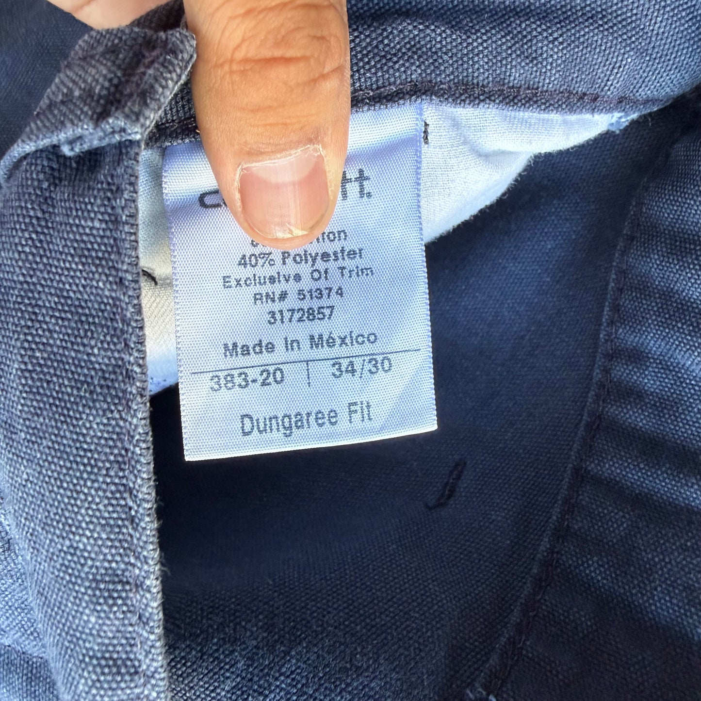 Vintage Navy Carhartt Pants - 34