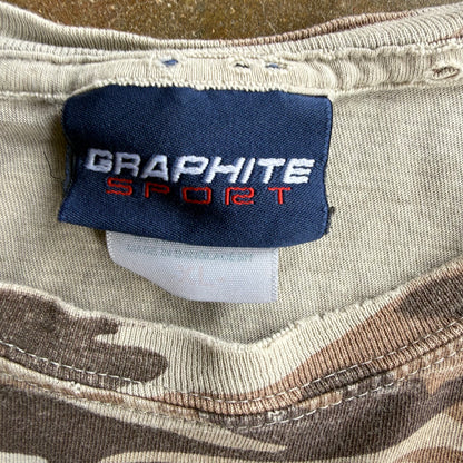 Vintage 00s Dessert Camo Tshirt - L