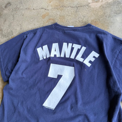 Vintage New York Yankees Mantle Tshirt - L