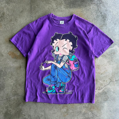 Vintage Purple Betty Boop Tshirt - L