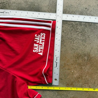 Vintage Red Adidas Track Shorts - S