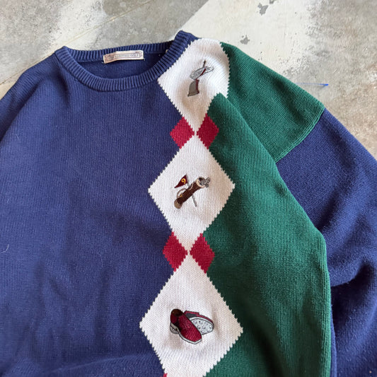 Vintage 90s Golf Sweater - XXL