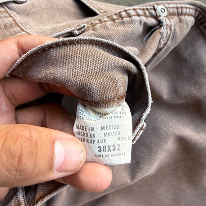 Vintage Faded Brown Baggy Dickies Pants - 38