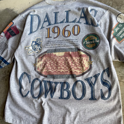 Vintage 90s Cowboys Quarter Sleeve Shirt - XL