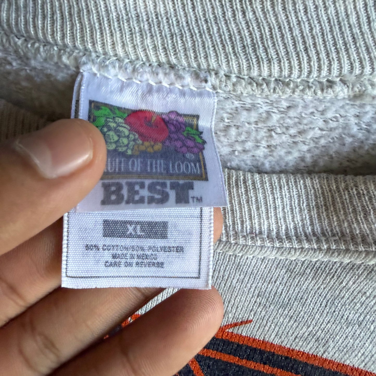 Vintage 90s Broncos Spellout Crewneck - XL