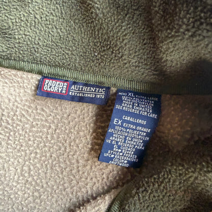 Vintage Fleece Faded Glory Zip Up - XL