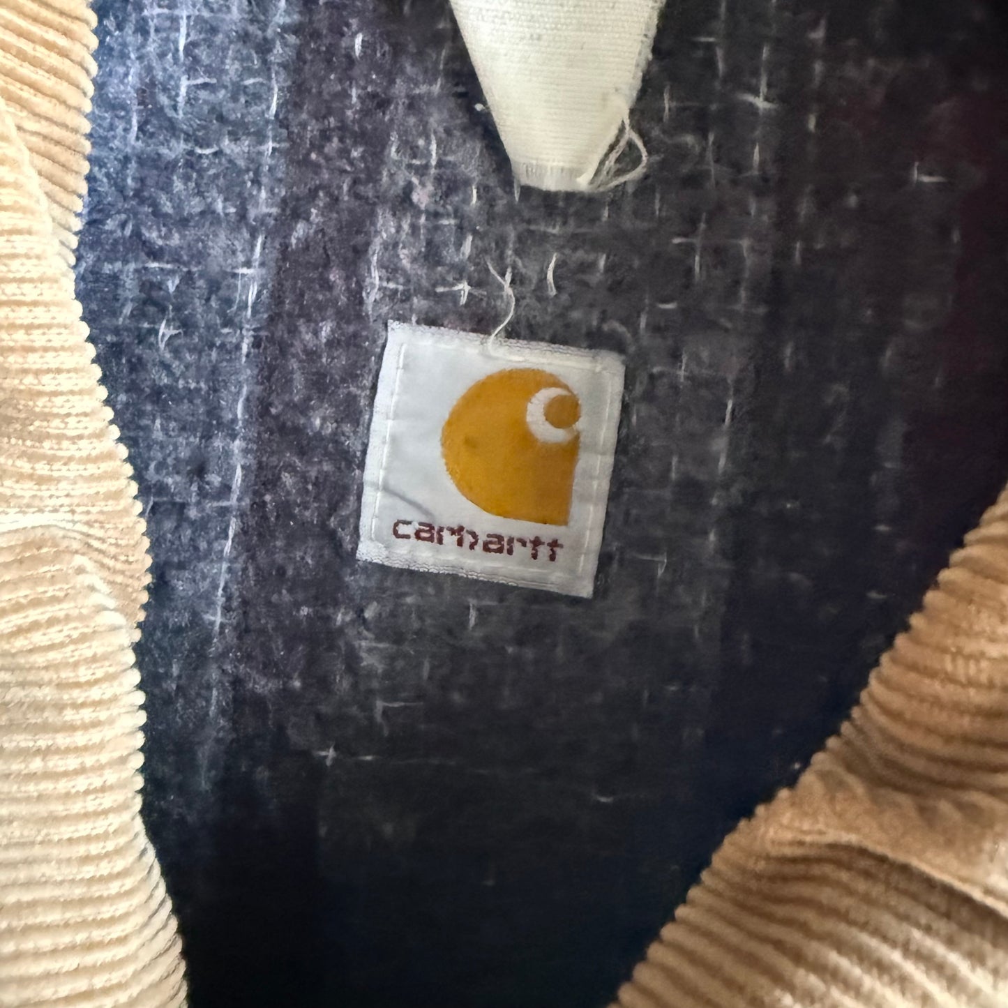 Vintage 90s Denim Button Up Carhartt Jacket - L