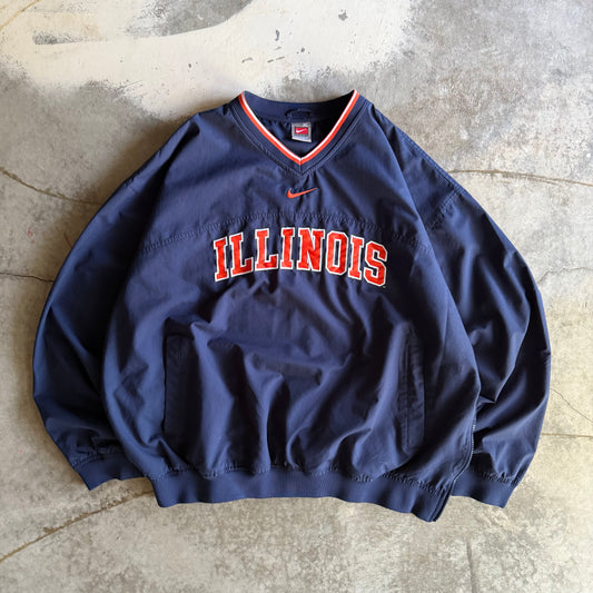 Vintage 00s Illinois Nike Windbreaker Jacket - XL