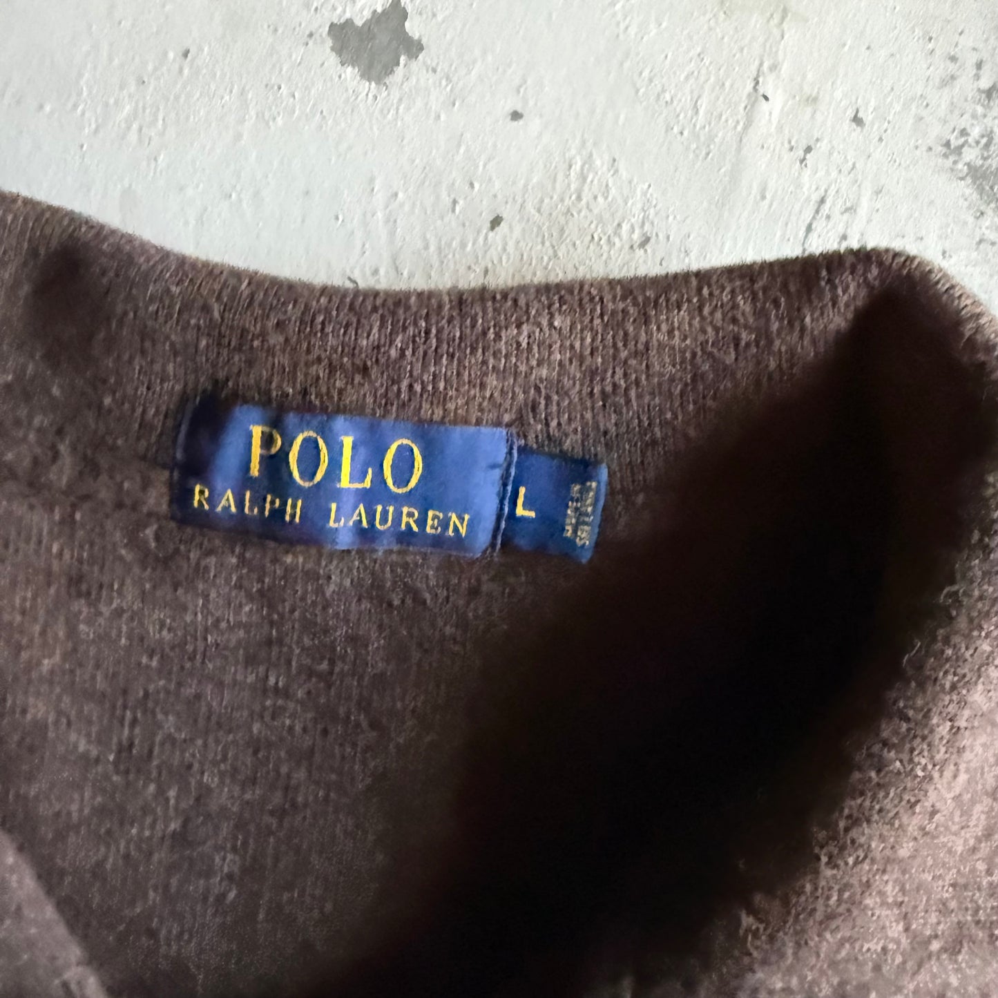 Vintage 00s Brown Polo Ralph Lauren Quarter Zip - L