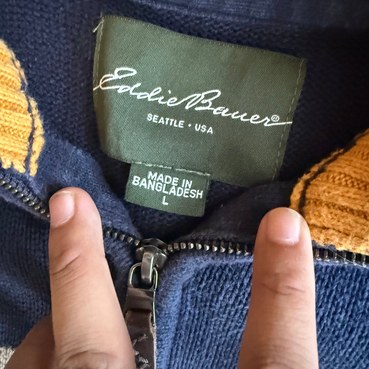 Vintage 00s Eddie Bauer Quarter Zip - L
