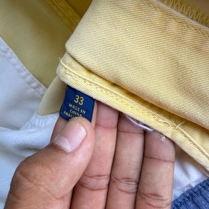 Vintage Yellow Polo Ralph Lauren Shorts - 33