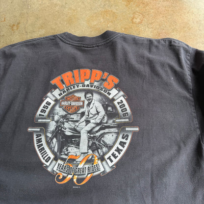 Vintage Flame Sleeve Harley Davidson - XL