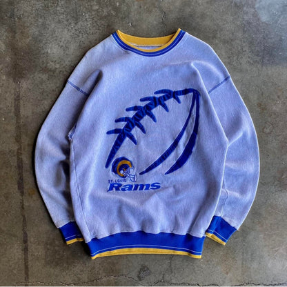 Vintage 90s Rams Crewneck - XL
