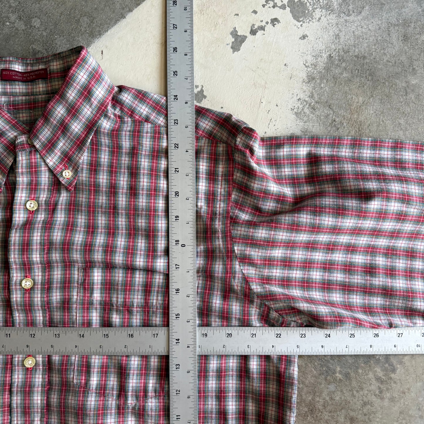 Vintage 90s Cropped Button Flannel - L