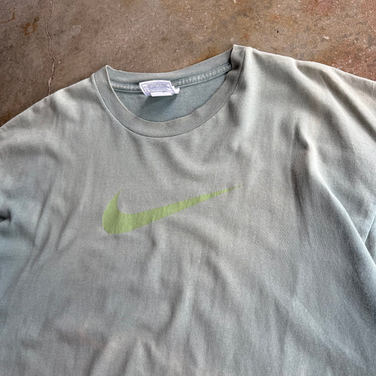 Super Faded Green Nike Tshirt - L