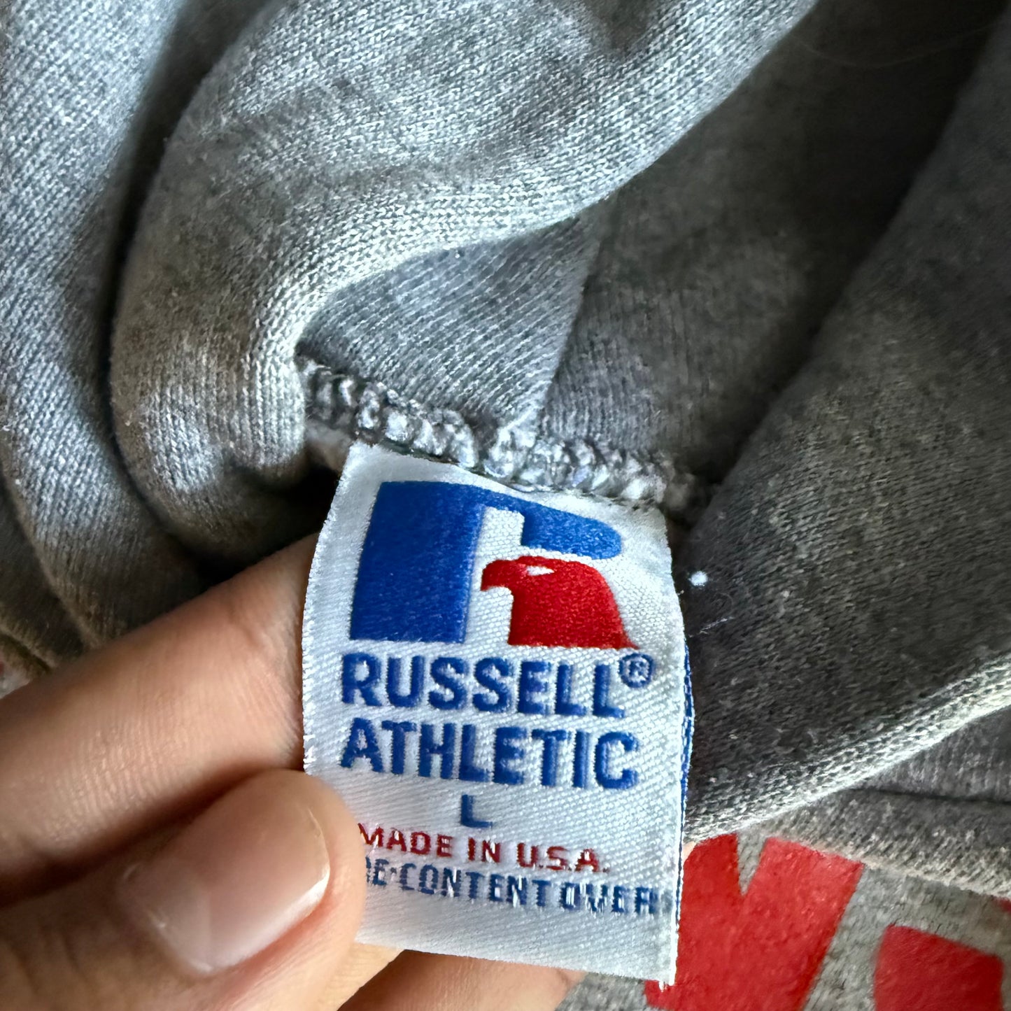 Vintage 90s Russell Athletic Track Hoodie - L