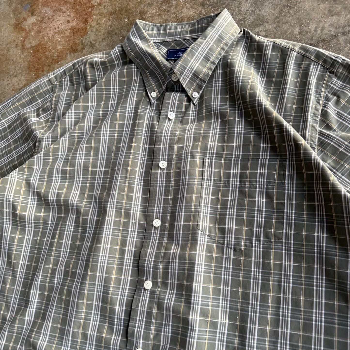 Vintage Boxy Cropped Button Up - XL