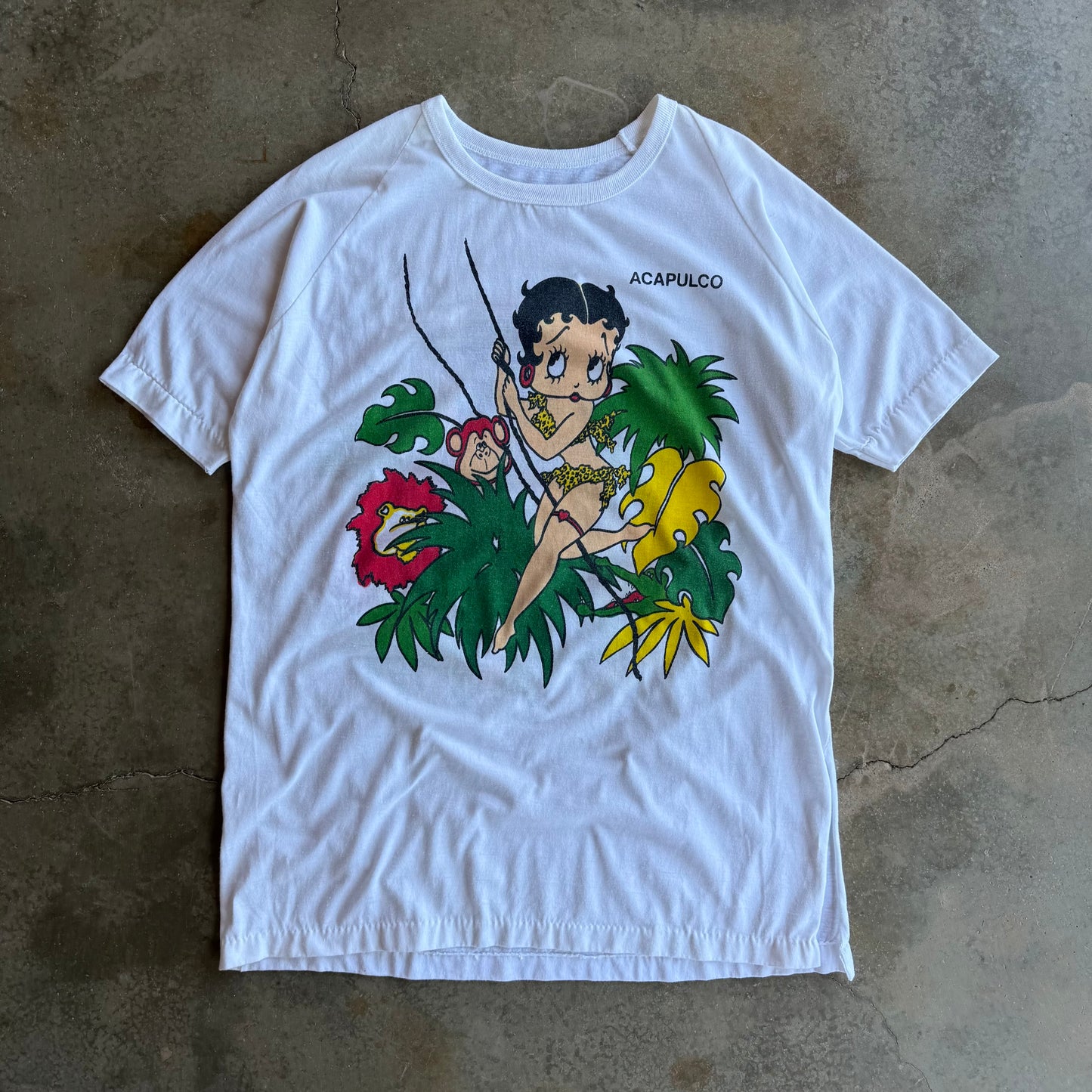 Vintage Jungle Betty Boop Tshirt - XL