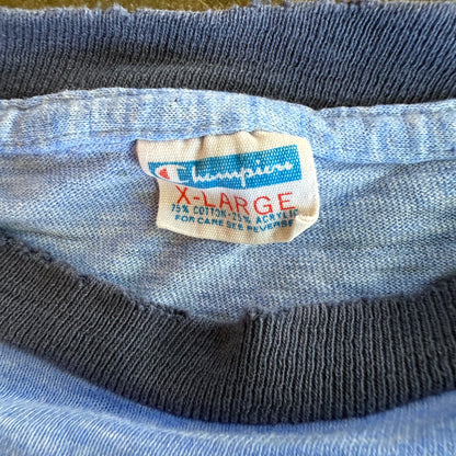 Vintage 70s Baylor Distressed Tee - XL