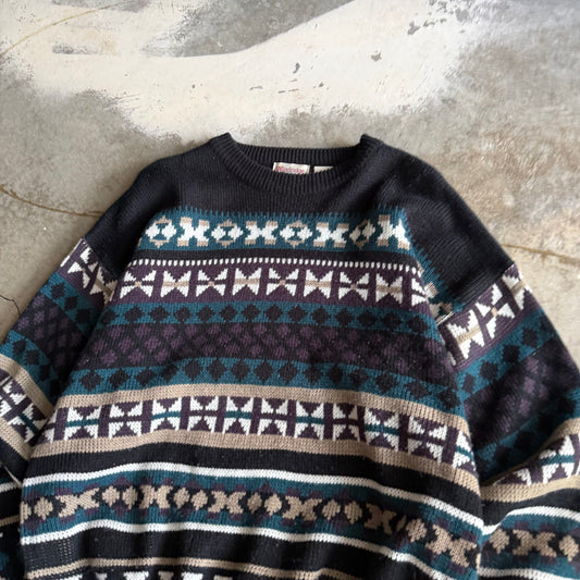 Vintage 90s Grandma Sweater - L