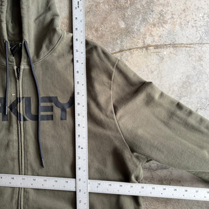 Vintage Green Oakley Zip up - XL