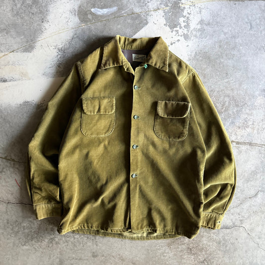 Vintage 80s Fall Corduroy Button up - L