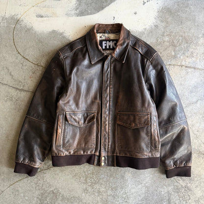 Vintage 00s Leather Jacket - XL