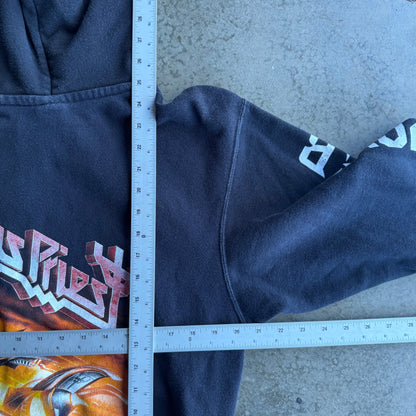 Vintage 00s Judas Priest Zip Up Hoodie - L