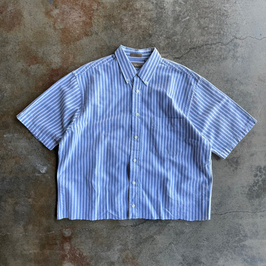 Vintage Boxy Cropped Button Up - L