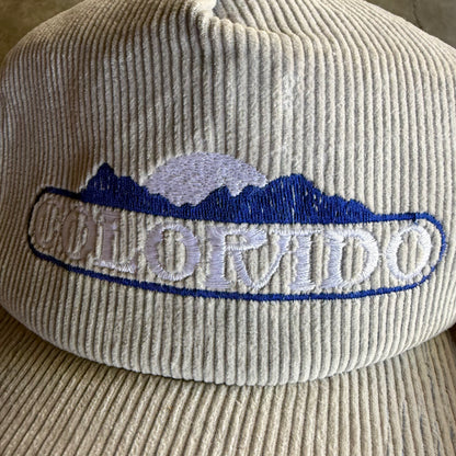 Vintage 90s Corduroy Colorado Adjustable Hat