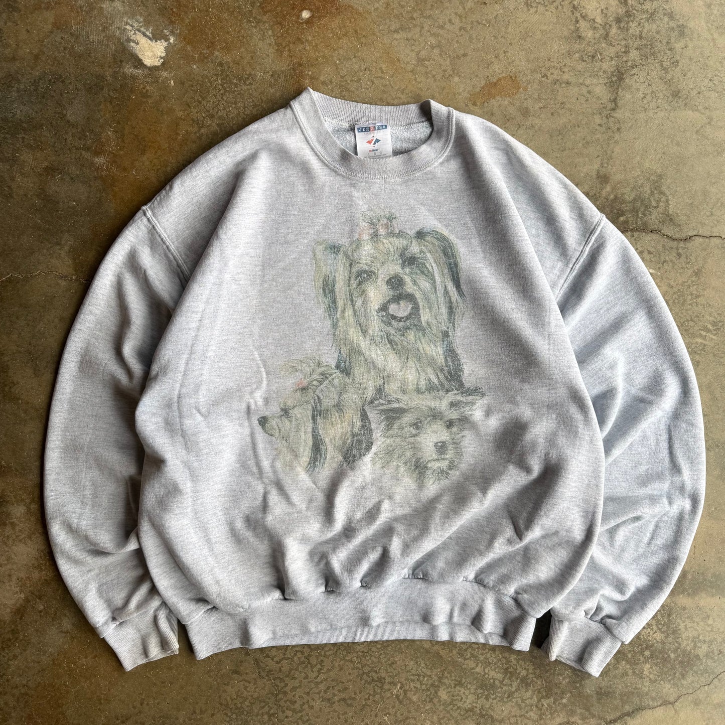 Woman’s Vintage 00s Faded Dog Crewneck - L