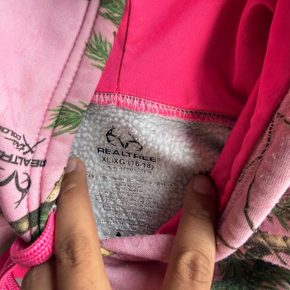 Pink Realtree Camo Hoodie - XL