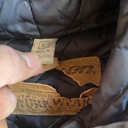 Vintage 00s Faded & Distressed Snap On Workwear Jacket - L