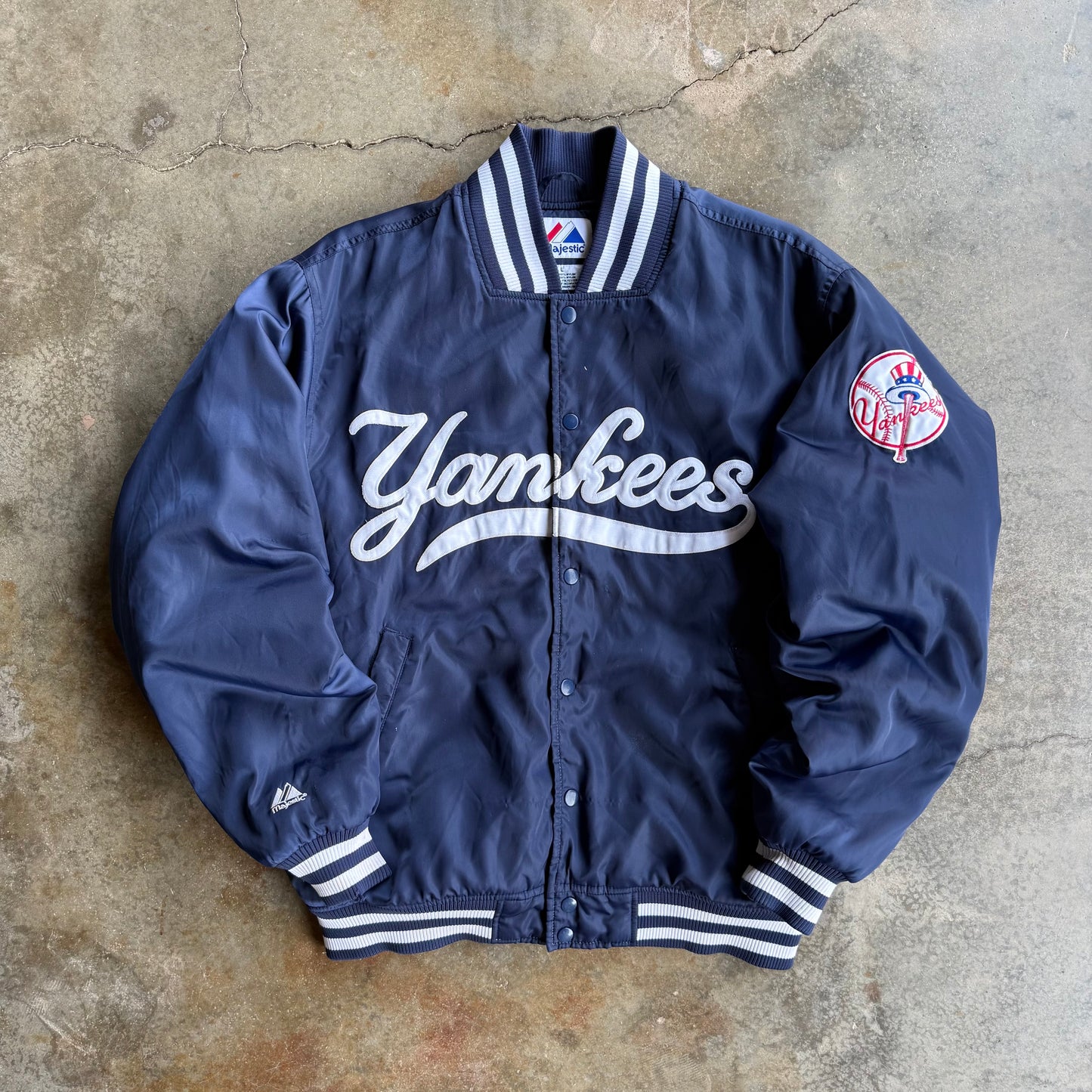 Vintage New York Yankees Satin Jacket - L