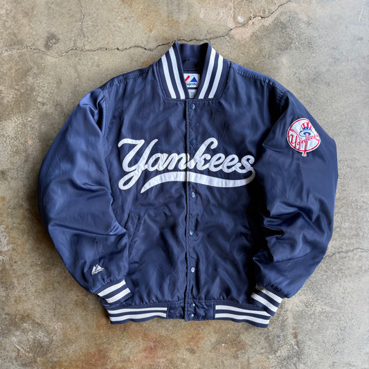 Vintage New York Yankees Satin Jacket - L