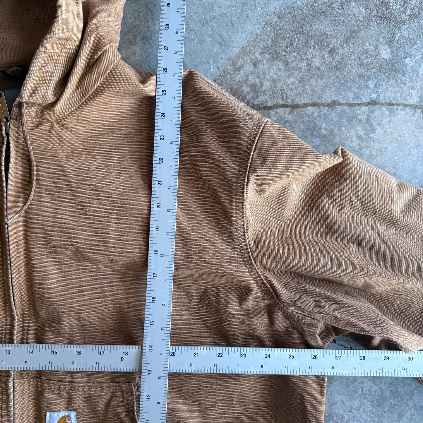 Vintage 90s Hooded Carhartt Jacket - XL