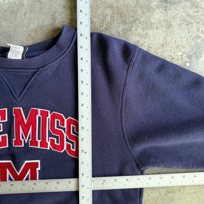 Vintage 00s Ole Miss Crewneck - L