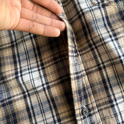 Vintage 00s Cropped Flannel - L