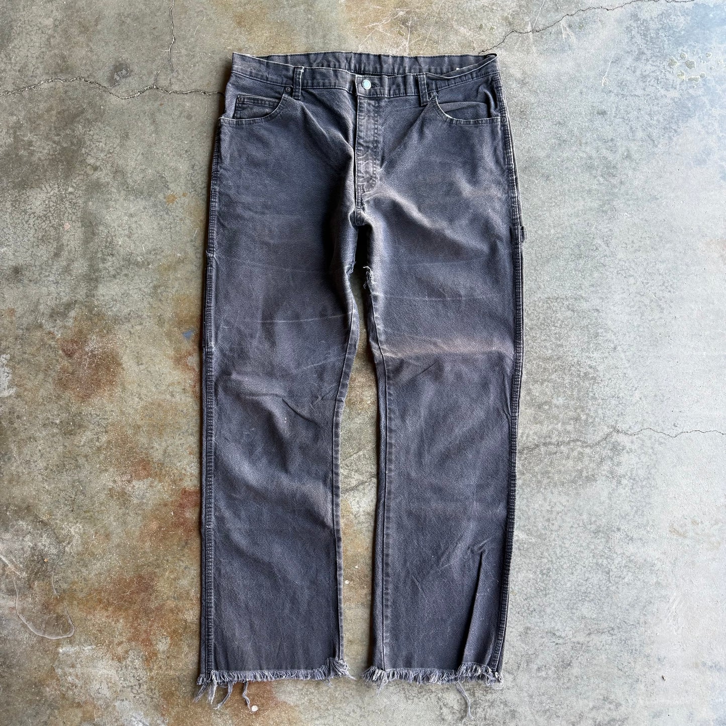 Vintage Faded Baggy Brown Dickies - 36