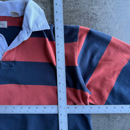 Vintage Striped Rugby Polo - L