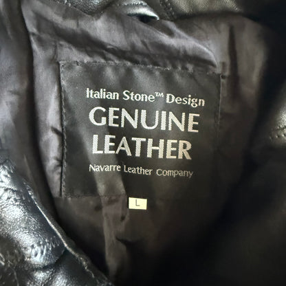 Vintage 00s Genuine Leather Jacket - L