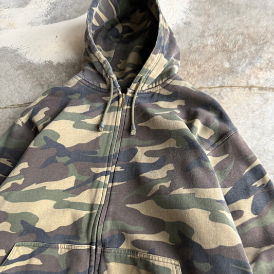Vintage Brazos Army Camo Hoodie - XL